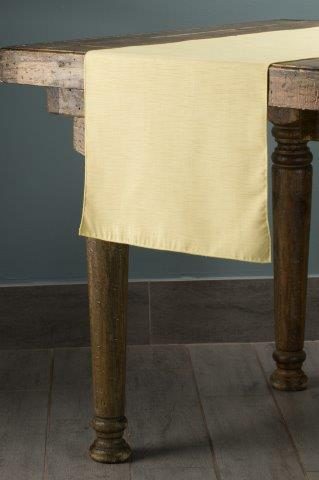Shantung Cornsilk table runner
